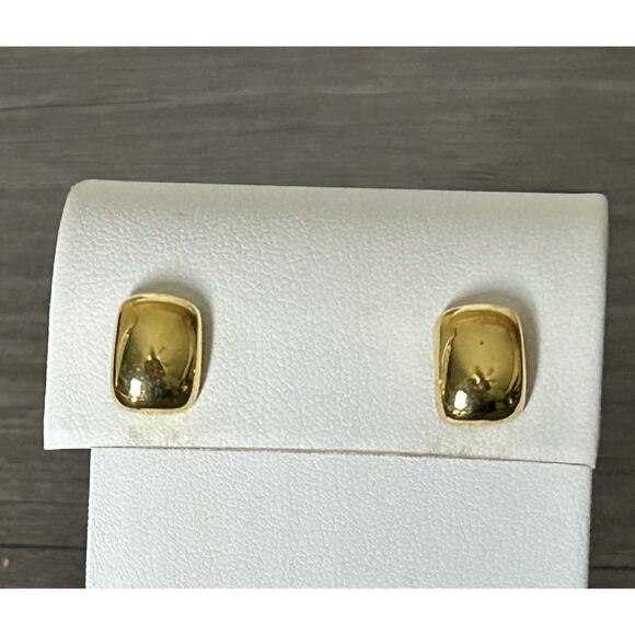 Cute Vintage Gold Tone Anne Klein Stud Earrings - Picture 1 of 2